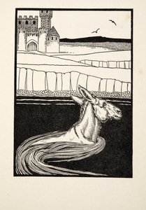 An Ass Cast Away, fra A Hundred Anecdotes of Animals, pub. 1924 av Percy J. Billingshurst