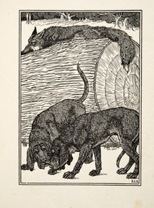 Cunning as a Fox, fra A Hundred Anecdotes of Animals, pub. 1924 av Percy J. Billingshurst