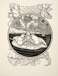 Mus som navigatører, fra A Hundred Anecdotes of Animals, pub. 1924 av Percy J. Billingshurst