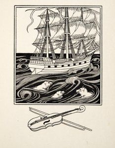 Musical Seals, fra A Hundred Anecdotes of Animals, pub. 1924 (gravering) av Percy J. Billingshurst