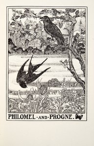 Philomel og Progne, fra Fontaine Fables, pub. 1905
