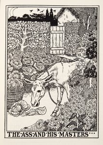 The Ass and his Masters, fra Fontaine Fables, pub. 1905