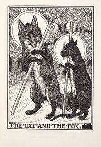 The Cat and the Fox, fra Fontaine Fables, pub. 1905