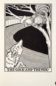 The Cock and the Fox, fra Fontaine Fables, pub. 1905