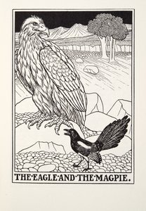 The Eagle and the Magpie, fra Fontaine Fables, pub. 1905
