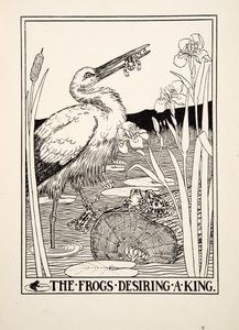 The Frogs Desiring a King, fra A Hundred Fables of Aesop, pub.1903