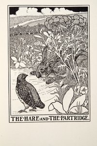 The Hare and The Partridge, fra Fontaine Fables, pub. 1905