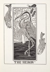 The Heron, fra Fontaine Fables, pub. 1905 (gravering) av Percy J. Billingshurst
