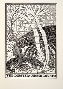 The Lobster and her Daughter, fra Fontaine Fables, pub. 1905