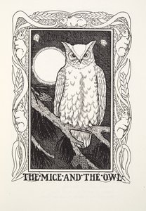 The Mice and the Owl, fra Fontaine Fables, pub. 1905