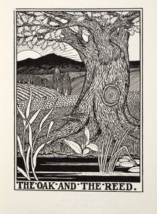 The Oak and the Reed, fra Fontaine Fables, pub. 1905