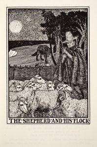 Shepherd and his Flock, fra Fontaine Fables, pub. 1905