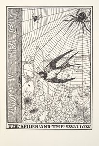 The Spider and the Swallow, fra Fontaine Fables, pub. 1905