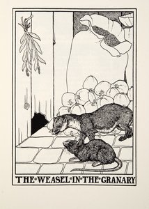 The Weasel in the Granary, fra Fontaine Fables, pub. 1905