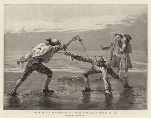 Types of Old Swordsmanship, en duell med små sverd i 1760