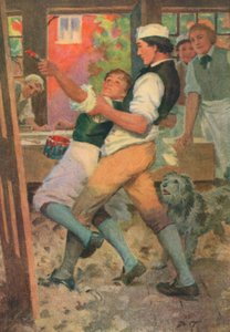 Illustrasjon til Adam Bede av George Eliot (fargelitografi)