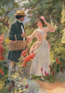 Illustrasjon til Adam Bede av George Eliot (fargelitografi)