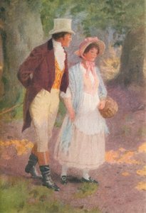 Illustrasjon til Adam Bede av George Eliot (fargelitografi)