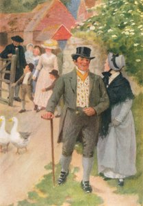 Illustrasjon til Adam Bede av George Eliot (fargelitografi)