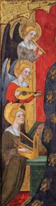 Madonna with Angels Playing Music Detail, ca 1380