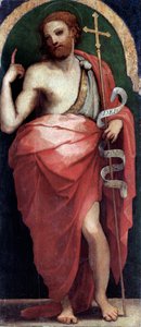 St John Baptist, sidepanel (olje på tre, ca. 1535) av Perino del Vaga