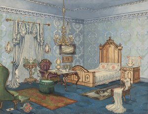 Soverom, 1882, ca. 1941.