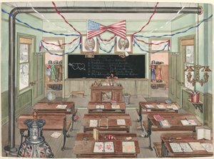 Rural School Room, 1900, 19351942.