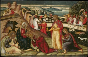 Tilbedelsen av magiene, ca. 1525 av Permeniatis Ioannis