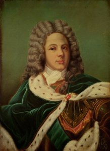 Portrett av Duc de Saint-Simon (1675-1755) etter et portrett av Hyacinthe Rigaud (1659-1743) 1887