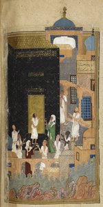 Legge til. 25900 f.114v, Majnun ved Ka
