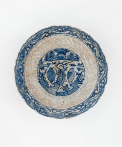 Dish, Iran, Safavid-perioden (keramikk) av Persian School