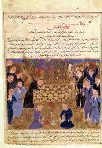 Begravelse av Djengis Khan, ca. 1430 av Persian School