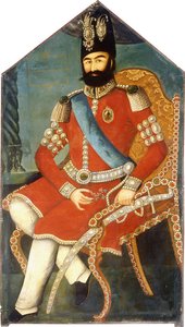 Portrett av Muhammad Shah, ca. 1850 av Persian School