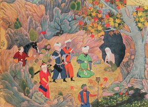 Sultan Iskandar besøker en eremitt, fra 