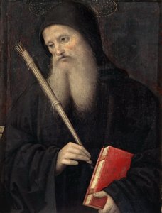 Saint Benedict Predella fra San Pietro Polyptych, ca. 1497.