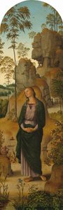 Korsfestelsen med jomfruen, den hellige Johannes, den hellige Hieronymus og den hellige Maria Magdalena..., ca. 14821485 av Perugino