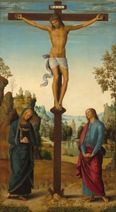 Korsfestelsen med jomfruen, den hellige Johannes, den hellige Hieronymus og den hellige Maria Magdalena..., ca. 14821485