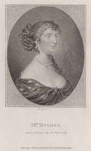 Margaret Hughes , engelsk skuespillerinne (gravering)