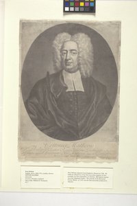 Cotton Mather (blekk) av Peter (after) Pelham