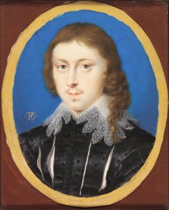 Edmund Waller (akvarell på vellum) av Peter Oliver