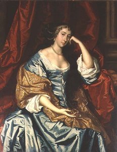 Portrett av en sittende dame av Peter (studio of) Lely