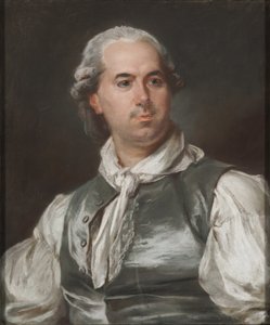 Portrett av Hubert Robert (1733-1808), av Hall, Peter Adolf (Pierre Adolphe) (1739-1793). Gouache på papir. Mål: 63,5x52,5 cm. Nationalmuseum Stockholm av Peter Adolf Hall