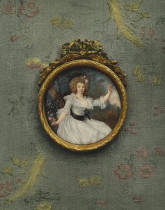 Portrett av en ukjent kvinne av Peter Adolf Hall