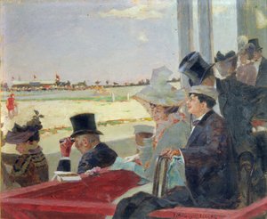 Hesteveddeløp, 1902 (olje på tre)