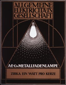 Reklameplakat for General Electric Company [AEG] 1910