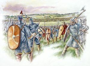 Bătălia de la Hastings, 1066, c1990-2010 norvegiană av Peter Dunn