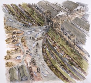 Ribchester Roman Fort, Lancashire, AD 60-70, 1996 av Peter Dunn