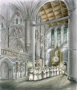 Rievaulx Abbey, 1400-tallet, c1990-2010 av Peter Dunn