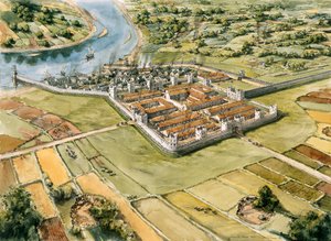 Segedunum romerske fort, c3. århundre, c1990-2010 av Peter Dunn