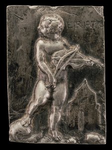 En putto som symboliserer Muse Erato, ca. 1540.
